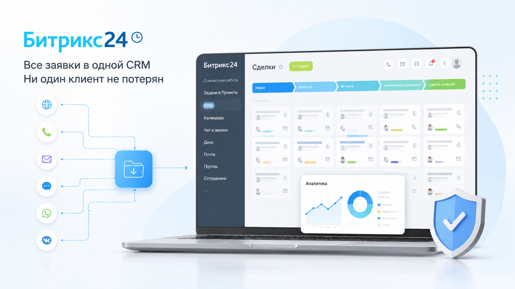 Внедрение Битрикс24 CRM для контроля заявок